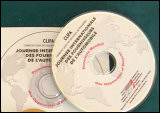 clips pvc adhésifs transparents pour CD ou DVD