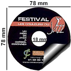 gabarit stickers pour duplication CD par gravure