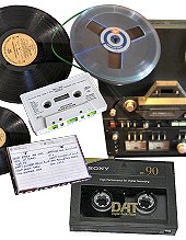 Copie disques vinyle sur cd audio, transfert et restauration audio : disques, cassettes, bandes magnétiques