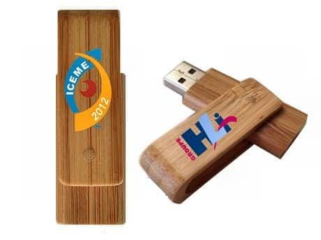 cle usb publicitaire twister bois