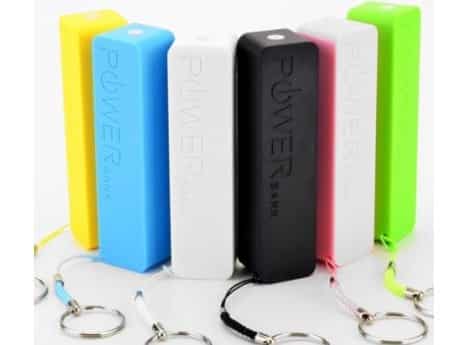 POWER BANK PUBLICITAIRE PL02-A 2200 ET 2600 MAH AVEC PORTE CLÉ – MARQUAGE SÉRIGRAPHIE