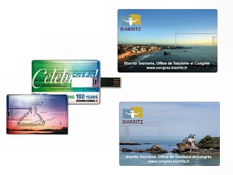 cle usb publicitaire carte de crédit