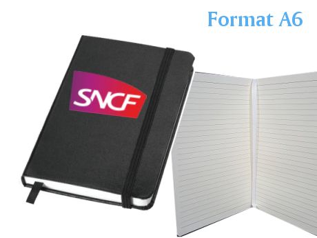 Carnet A6 de notes autocollantes avec stylo (marron, Papier, 82g) comme  goodies d'entreprise Sur