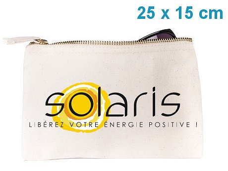 Trousse publicitaire coton  naturel format M