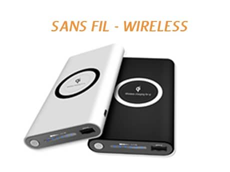 Power Bank publicitaire sans fil pbw-102 8000 mah