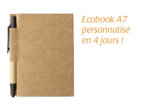 Carnet de notes écologique papier recyclé