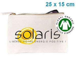 Trousse publicitaire coton bio ecru