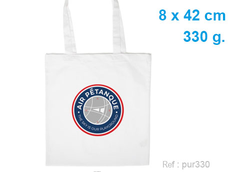 totebag publicitaire coton blanc 330 g