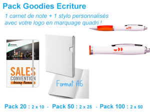 goodies publicitaires écriture