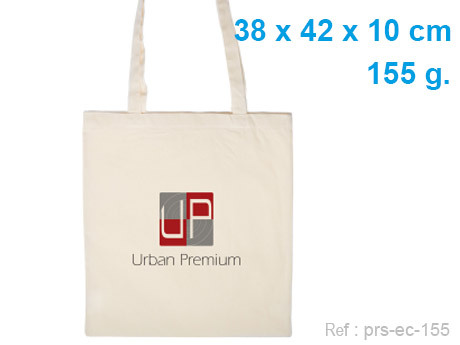 sac cabas publicitaire coton écru 155 g