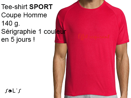 Tee-shirt publicitaire HOMME SPECIAL SPORT