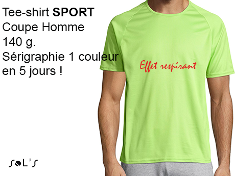 Tee-shirt publicitaire HOMME SPECIAL SPORT