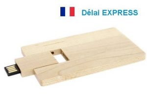 carte usb publicitaire bois express