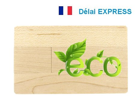 carte usb publicitaire bois express