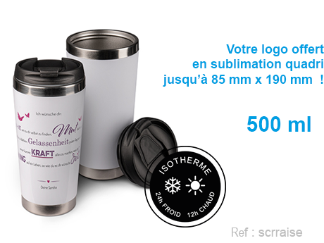 Mug personnalisé express avec sa cuillère assortie, cadeau d'affaires