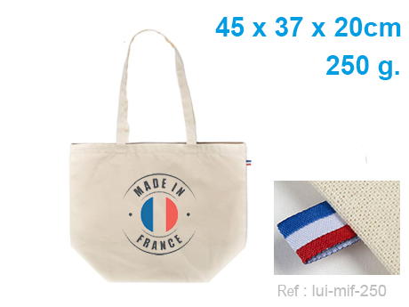 sac cabas coton made in france