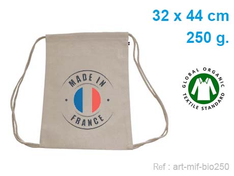 sac a dos coton bio made in france