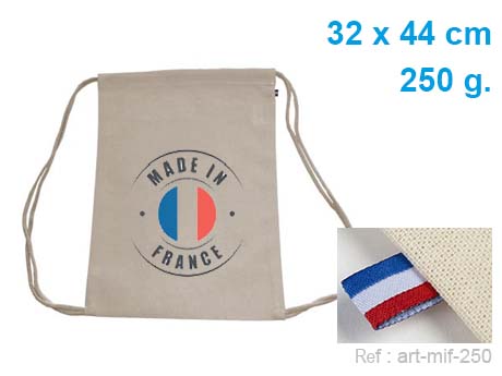 sac a dos coton made in france