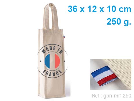 sac coton porte bouteille made in france